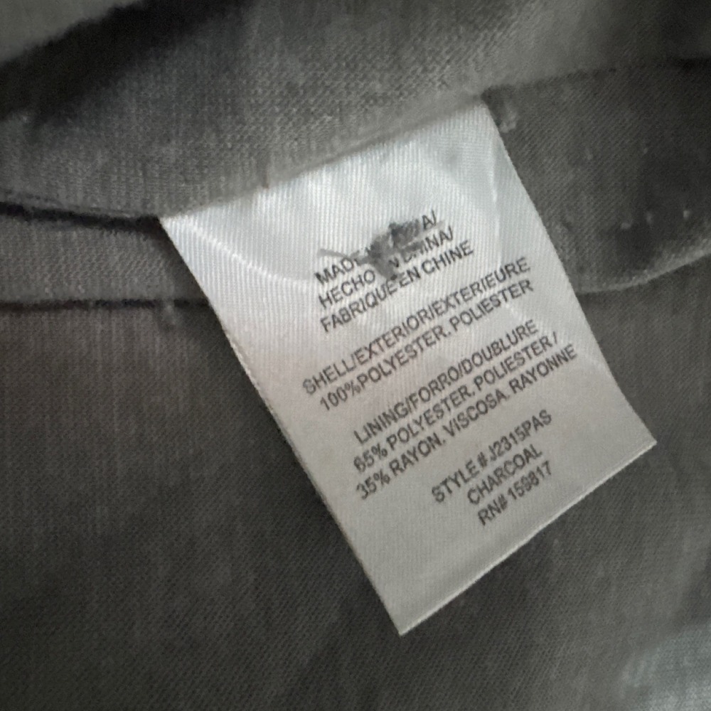 Altard State Gray Plaid Button Front Cropped Flannel Shacket Medium - Picture 5 of 5